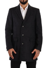 Load image into Gallery viewer, Dolce &amp; Gabbana Elegant Dark Grey Woolen Overcoat
