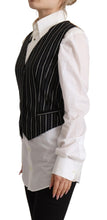 Load image into Gallery viewer, Dolce &amp; Gabbana Elegant V-Neck Sleeveless Wool-Blend Vest
