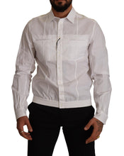 Load image into Gallery viewer, Dolce &amp; Gabbana White Cotton Button Down Men Collared Shirt
