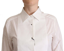 Load image into Gallery viewer, Dolce &amp; Gabbana Elegant White Cotton Collared Top
