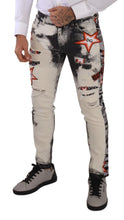 Load image into Gallery viewer, Dolce &amp; Gabbana Chic Slim Fit Star Motif Denim Jeans
