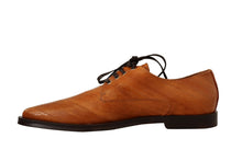 Load image into Gallery viewer, Dolce &amp; Gabbana Elegant Eel Leather Lace-Up Formal Flats
