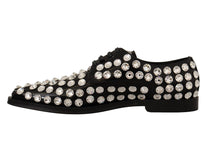 Load image into Gallery viewer, Dolce &amp; Gabbana Crystal-Embellished Leather Formal Flats
