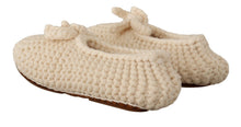 Load image into Gallery viewer, Dolce &amp; Gabbana Chic Wool Knit Ballerina Flats
