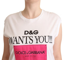 Load image into Gallery viewer, Dolce &amp; Gabbana Chic White Cotton Crew Neck Tee
