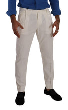 Load image into Gallery viewer, Dolce &amp; Gabbana Elegant Tapered Corduroy Pants in Off White
