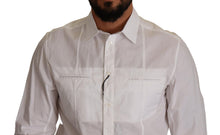 Load image into Gallery viewer, Dolce &amp; Gabbana White Cotton Button Down Men Collared Shirt
