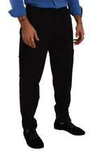 Load image into Gallery viewer, Dolce &amp; Gabbana Chic Black Cargo Pants with Stretch Comfort
