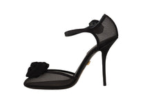 Load image into Gallery viewer, Dolce &amp; Gabbana Elegant Black Mesh Heels Pumps
