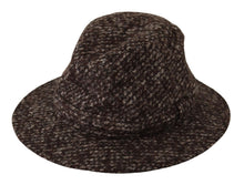 Load image into Gallery viewer, Dolce &amp; Gabbana Elegant Gray Tweed Wide Brim Hat
