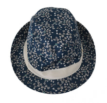 Load image into Gallery viewer, Dolce &amp; Gabbana Elegant Bow Print Fedora Hat in Blue &amp; White
