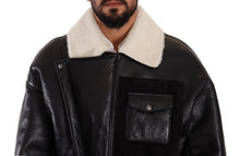 Load image into Gallery viewer, Dolce &amp; Gabbana Elegant Shearling Biker Jacket
