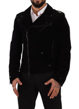 Load image into Gallery viewer, Dolce &amp; Gabbana Sleek Black Cotton Biker Jacket
