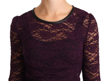 Load image into Gallery viewer, Dolce &amp; Gabbana Elegant Sheer Lace Long Sleeve Blouse
