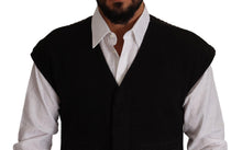 Load image into Gallery viewer, Dolce &amp; Gabbana Elegant Black Wool Cotton Dress Vest
