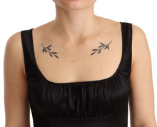 Load image into Gallery viewer, Dolce &amp; Gabbana Elegant Black Silk Midi Sheath Dress
