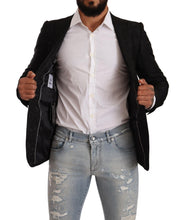 Load image into Gallery viewer, Dolce &amp; Gabbana Elegant Floral Martini Black Blazer

