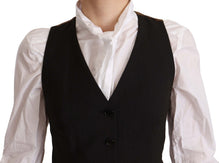 Load image into Gallery viewer, Dolce &amp; Gabbana Elegant Black Buttoned Vest Top
