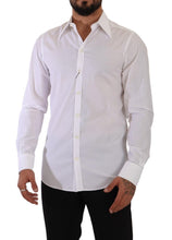 Load image into Gallery viewer, Dolce &amp; Gabbana Elegant White Cotton Dress Shirt - Slim Fit
