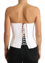 Load image into Gallery viewer, Dolce &amp; Gabbana Elegant White Strapless Corset Top
