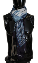 Load image into Gallery viewer, Dolce &amp; Gabbana Blue Printed Men Neck Wrap Shawl Scarf
