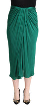 Load image into Gallery viewer, Dolce &amp; Gabbana Elegant Pleated High Waist Midi Skirt
