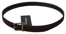 Load image into Gallery viewer, Dolce &amp; Gabbana Elegant Italian Leather Belt with Metal Buckle
