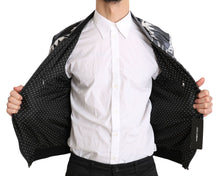 Load image into Gallery viewer, Dolce &amp; Gabbana Elegant Banana Leaf Print Silk Bomber Jacket
