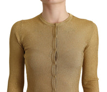 Load image into Gallery viewer, Dolce &amp; Gabbana Glamorous Gold Snap-Button Cardigan
