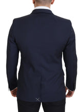 Load image into Gallery viewer, Dolce &amp; Gabbana Elegant Dark Blue Slim Fit Wool Blazer
