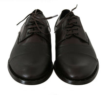 Load image into Gallery viewer, Dolce &amp; Gabbana Brown Leather Laceups Dress Mens Shoes
