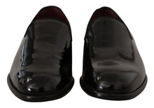 Load image into Gallery viewer, Dolce &amp; Gabbana Elegant Black Patent Leather Loafers
