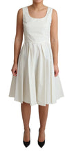 Load image into Gallery viewer, Dolce &amp; Gabbana Elegant Sleeveless A-Line Polka Dotted Dress
