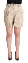 Load image into Gallery viewer, Dolce &amp; Gabbana High-Waisted Beige Cargo Shorts
