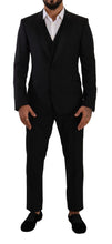 Load image into Gallery viewer, Dolce &amp; Gabbana Elegant Black Three-Piece Martini Fit Suit
