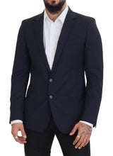 Load image into Gallery viewer, Dolce &amp; Gabbana Elegant Dark Blue Slim Fit Wool Blazer
