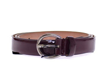 Load image into Gallery viewer, Dolce &amp; Gabbana Purple Leather Logo Cintura Belt
