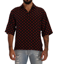 Load image into Gallery viewer, Dolce &amp; Gabbana Elegant Silk Polka Dots Button-Down Shirt
