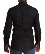 Load image into Gallery viewer, Dolce &amp; Gabbana Elegant Slim Fit Black Cotton Dress Shirt
