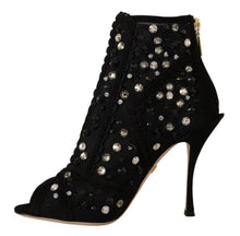 Load image into Gallery viewer, Dolce &amp; Gabbana Embellished Crystal Short Boots
