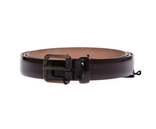 Load image into Gallery viewer, Dolce &amp; Gabbana Brown Leather Logo Belt Cintura Belt
