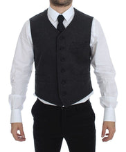 Load image into Gallery viewer, Dolce &amp; Gabbana Gray Wool Blend Logo Vest Gilet Weste
