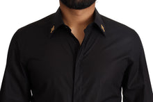 Load image into Gallery viewer, Dolce &amp; Gabbana Elegant Slim Fit Black Cotton Dress Shirt
