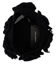 Load image into Gallery viewer, Dolce &amp; Gabbana Elegant Black Virgin Wool Beanie Hat
