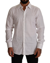 Load image into Gallery viewer, Dolce &amp; Gabbana Elegant White Cotton Dress Shirt - Slim Fit
