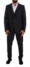 Load image into Gallery viewer, Dolce &amp; Gabbana Elegant Navy Blue Wool Silk Men&#39;s Martini Suit
