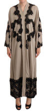 Load image into Gallery viewer, Dolce &amp; Gabbana Elegant Beige Embroidered Lace Kaftan Dress
