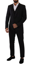 Load image into Gallery viewer, Dolce &amp; Gabbana Elegant Black Three-Piece Martini Fit Suit
