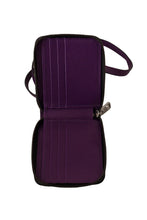 Load image into Gallery viewer, Dolce &amp; Gabbana Elegant Purple Leather Bifold Wallet with Strap
