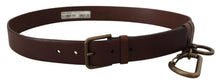 Load image into Gallery viewer, Dolce &amp; Gabbana Elegant Brown Leather Belt with Metal Buckle
